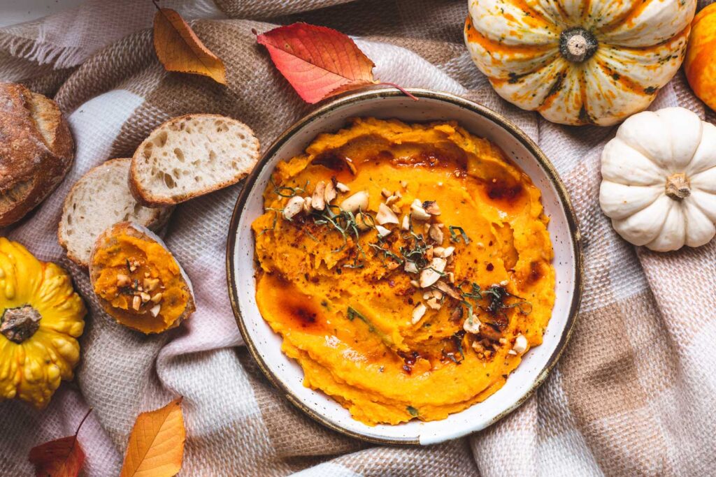 Warm Butternut Squash Feta Dip